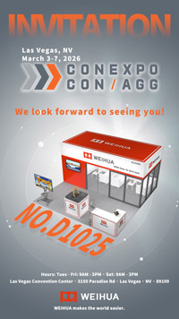 Weihua Crane expondrá en CONEXPO-CON/AGG 2026