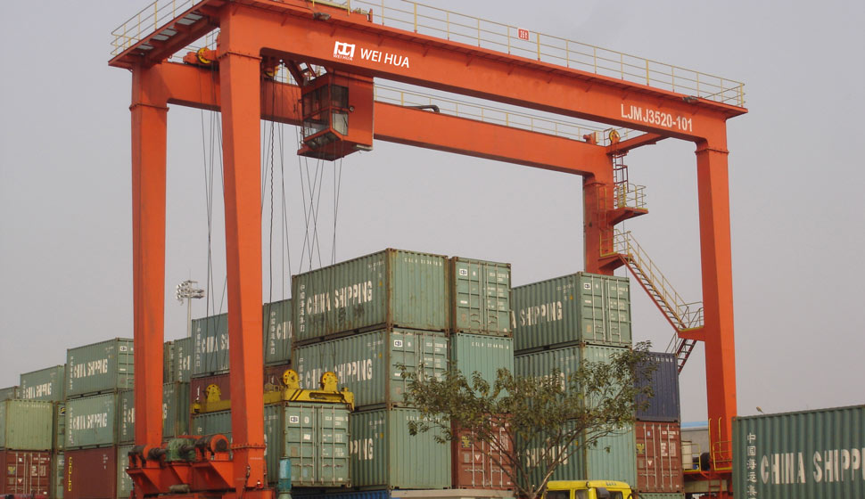 gruas portico de muelle