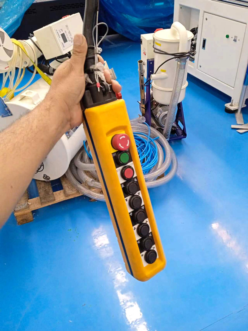 Manijas de control de grúa