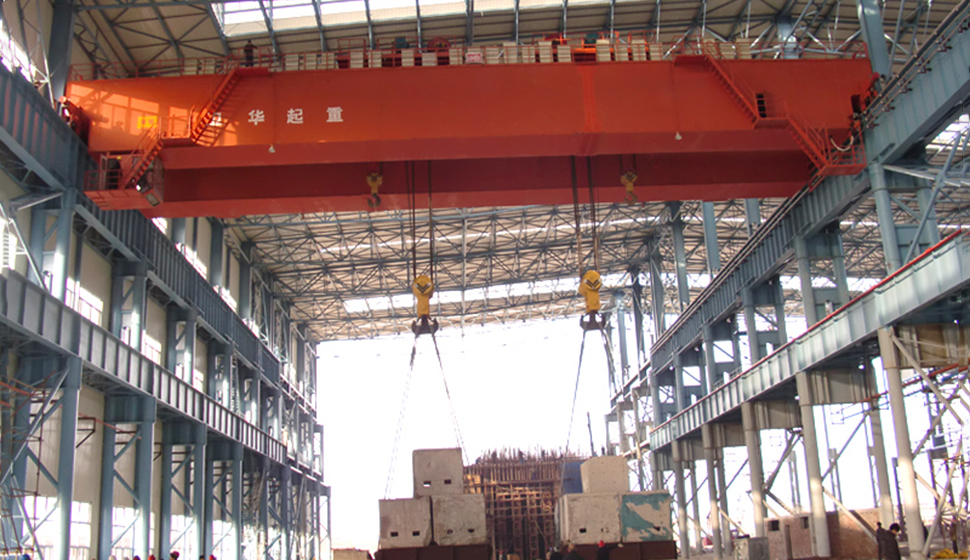 Grúa puente metalúrgica de doble viga con carro doble
