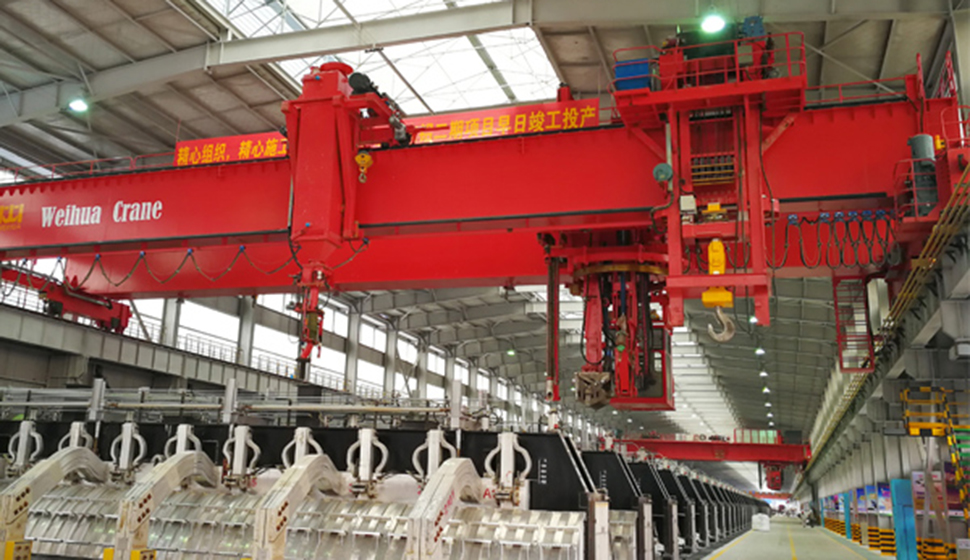 puente grúa de taller de aluminio