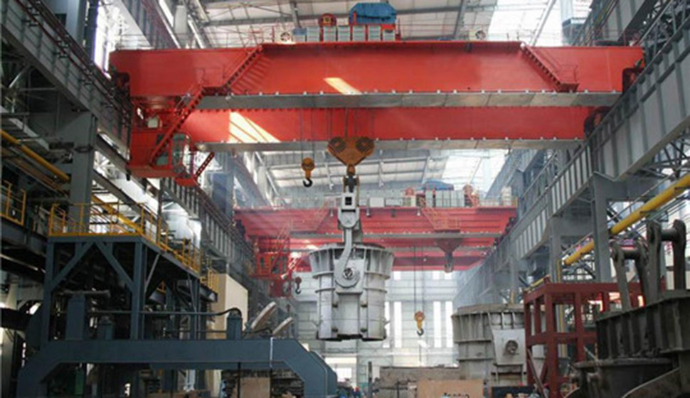 Grúas de carga para la producción de acero