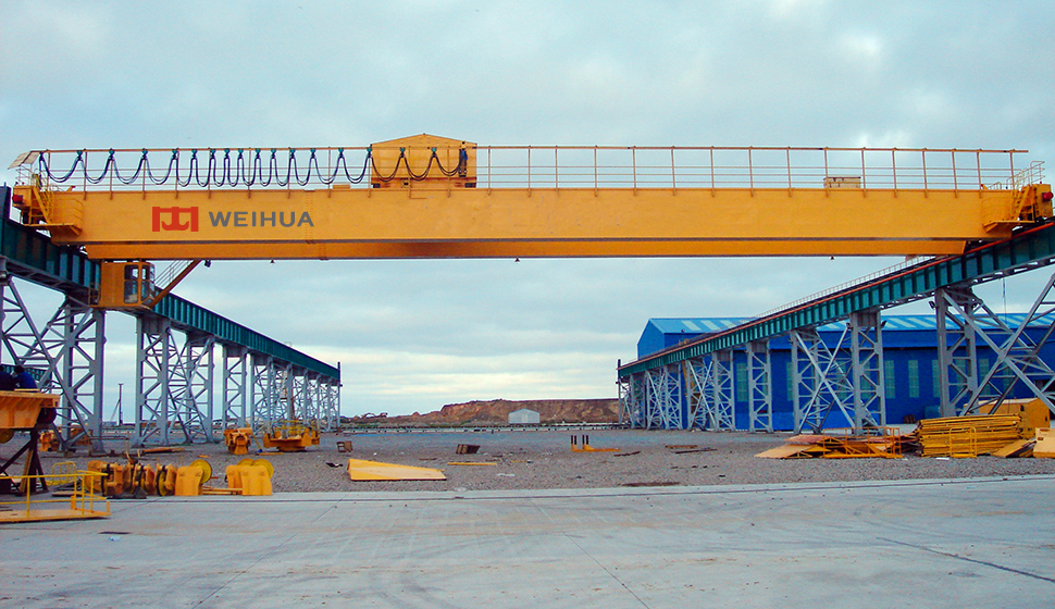 grúa puente antioxidante intemperie