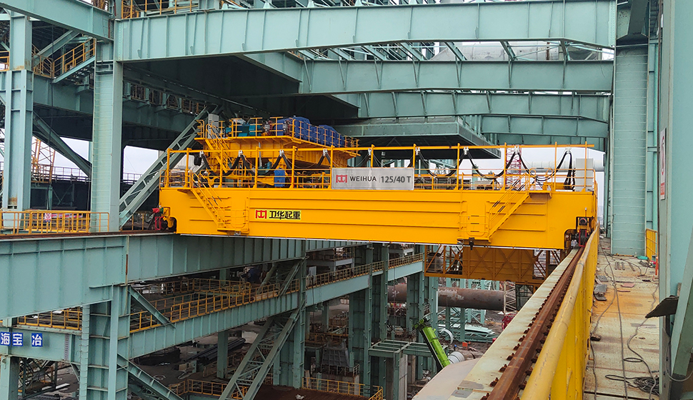 puente grúa de 125/40 toneladas