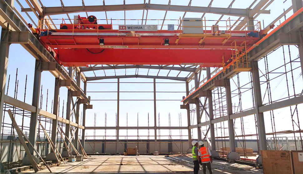 grúa puente de dos vigas de 125 toneladas