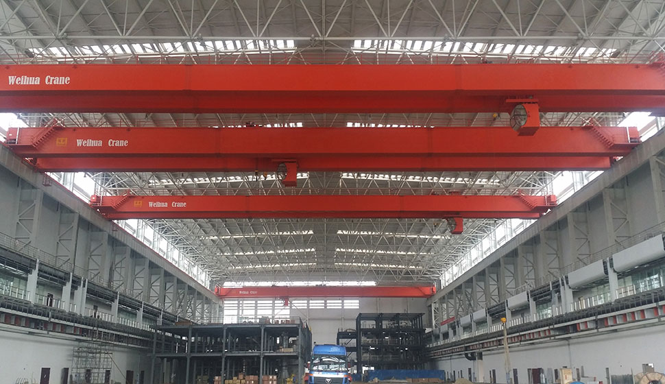 puente grúa taller mecanizado piezas pesadas